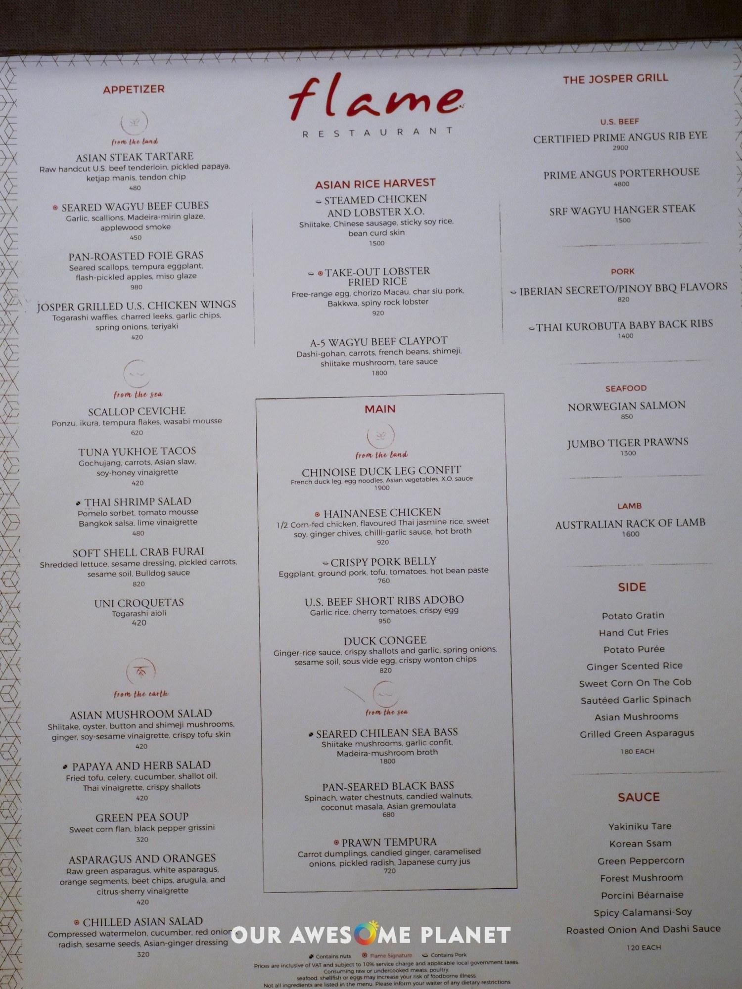 FLAME Restaurant The Best of Modern Asian Dining in Manila